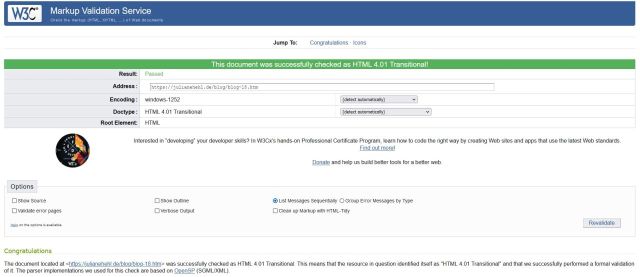 W3C-Validation