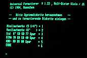 Formatierprogramm