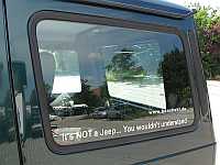 Gep&auml;ckraumscheibe braun