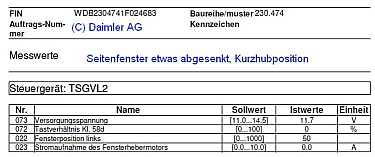 Z&auml;hlerwerte